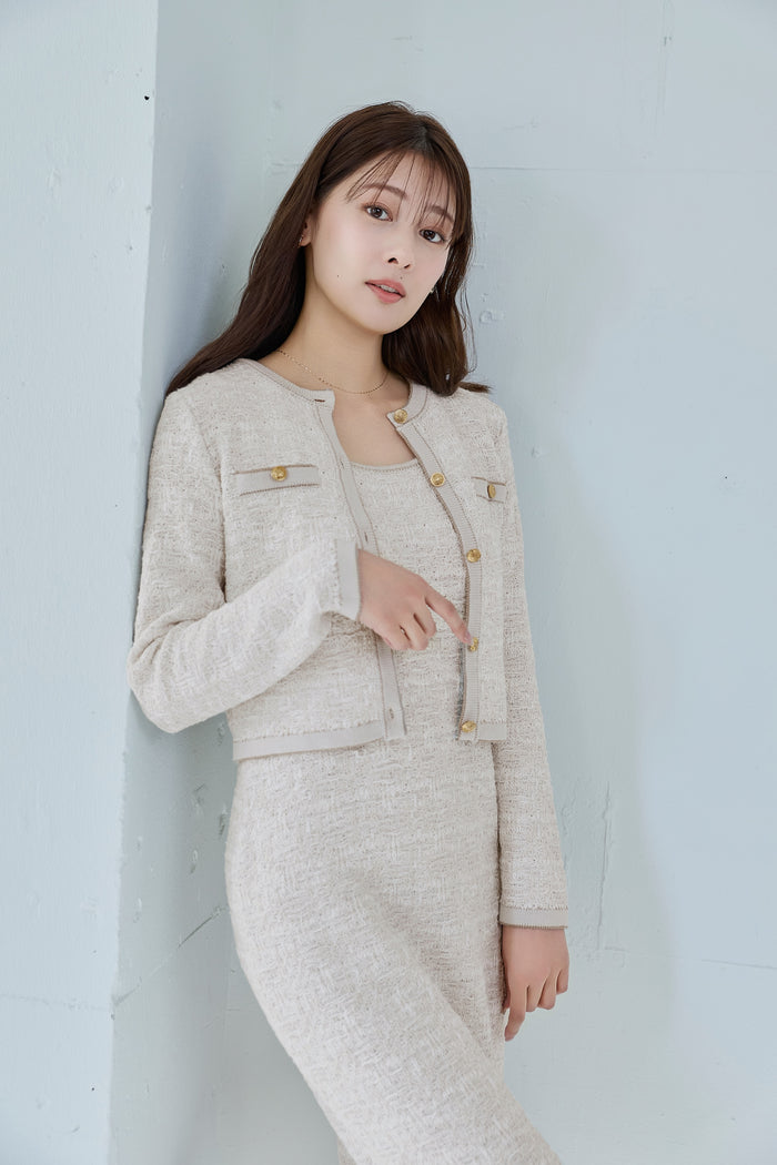［Essentia］Spring Tweed Dress Set