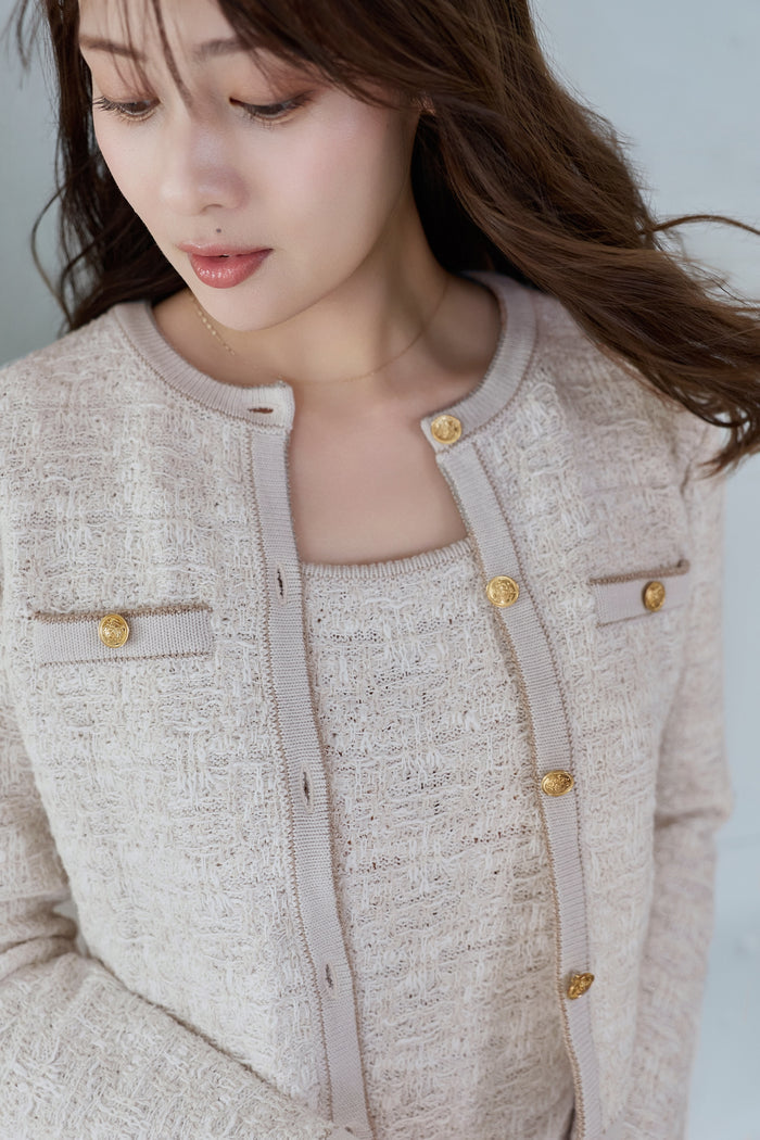 ［Essentia］Spring Tweed Dress Set