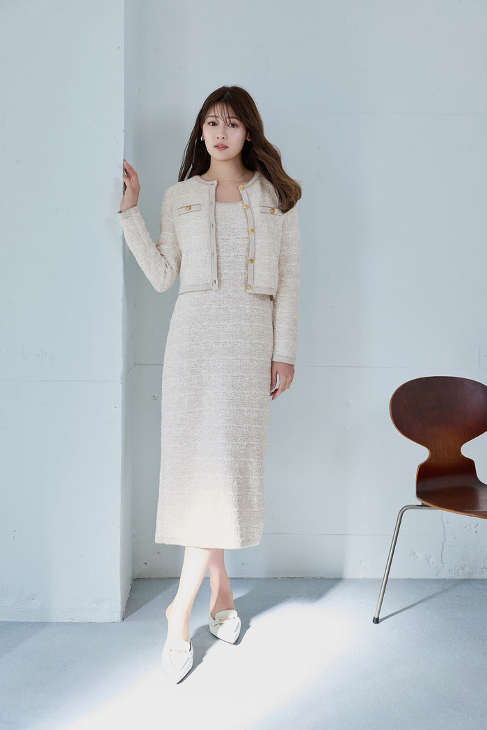 ［Essentia］Spring Tweed Dress Set