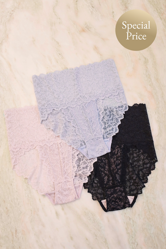 Everyday Magical Lacy Shorts 3 Set