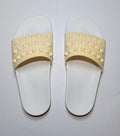 Franco White Slides - discolored final clearance