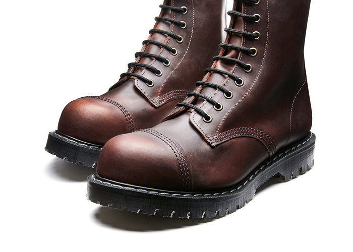 Gaucho Crazy Horse 11 Eye Steel Toe Derby Boot