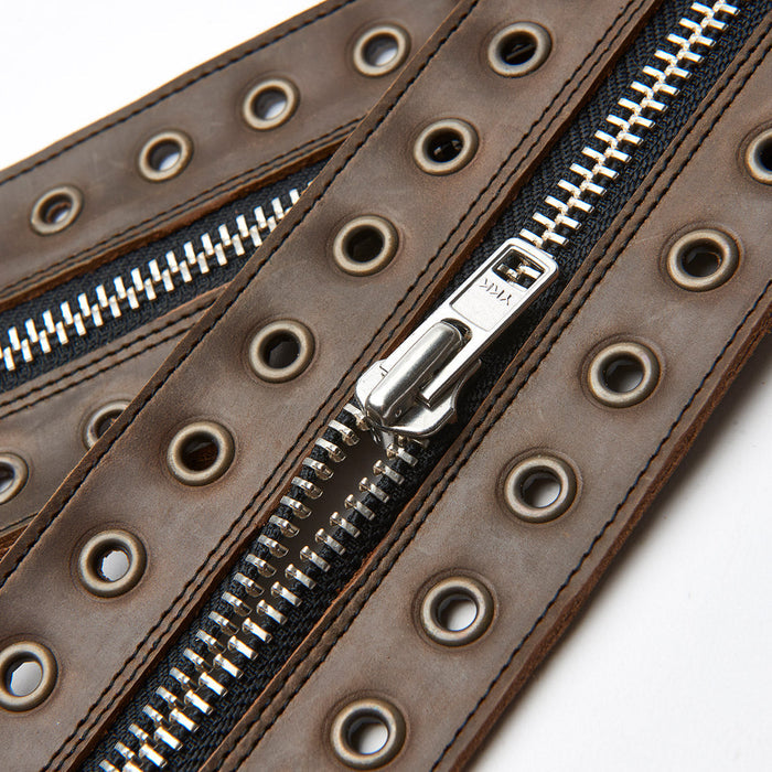 Gaucho Crazy Horse 8 Eye Derby Boot & Zip Guard