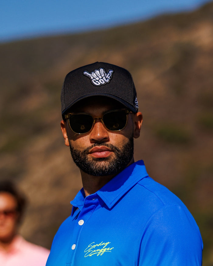Golf Shaka Hat - Black