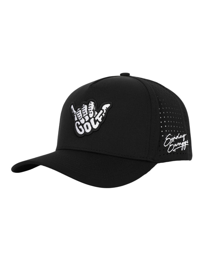 Golf Shaka Hat - Black