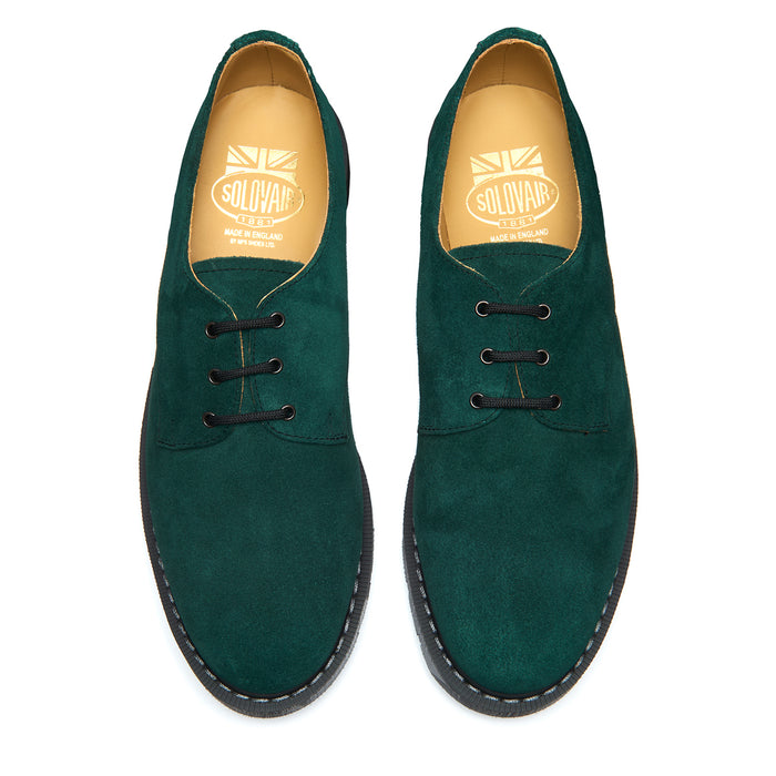 Green Suede 3 Eye Gibson Shoe