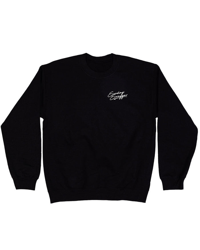 Hang Loose Crewneck - Black/White
