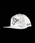 Hang Loose Multicam Snapback Hat - White
