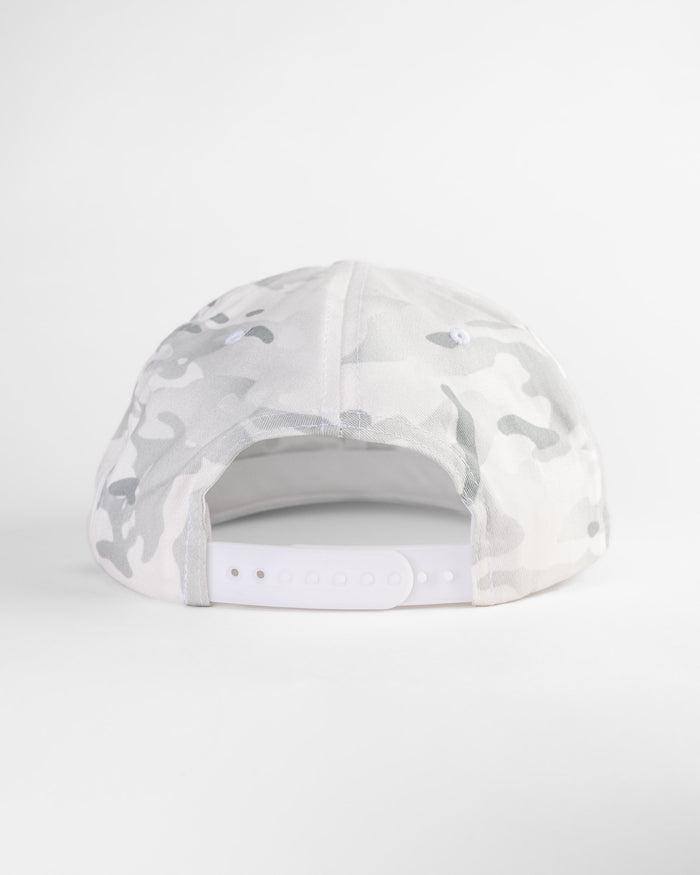 Hang Loose Multicam Snapback Hat - White