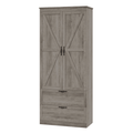 Homfa 70.3" Tall Bookcase with Drawers & Doors, Storage Cabinet with Adjustable Shelf for Living Room Home Office, Wash Gray Finish