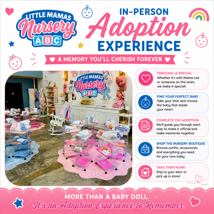 In-Person Baby Doll Adoption Experience — Little Mamas Nursery