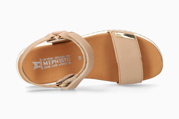 Mephisto Jeanie Women's Sandal Camel Top