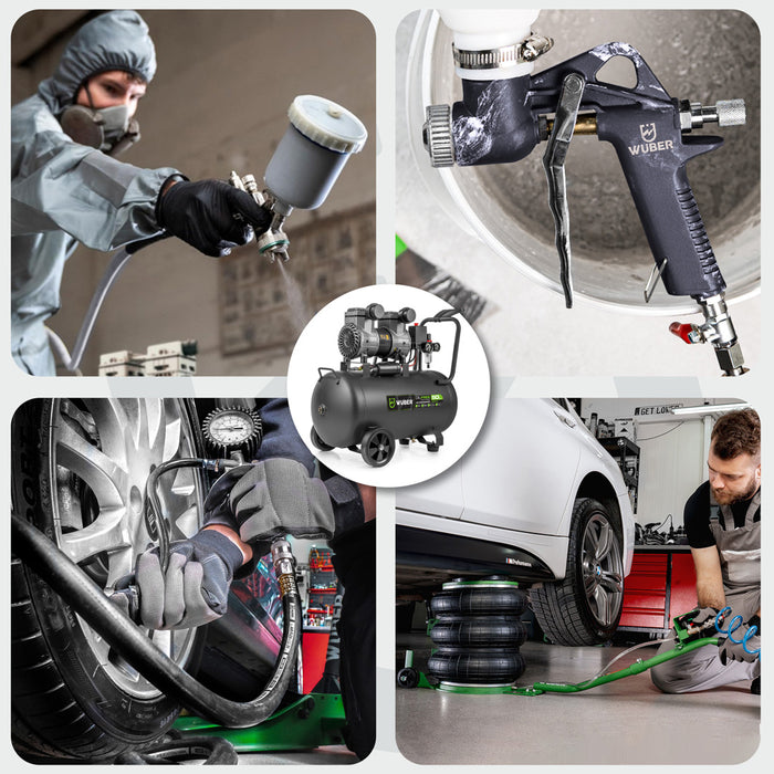 Kompresor bezolejowy 50 l 1500 W WUBER