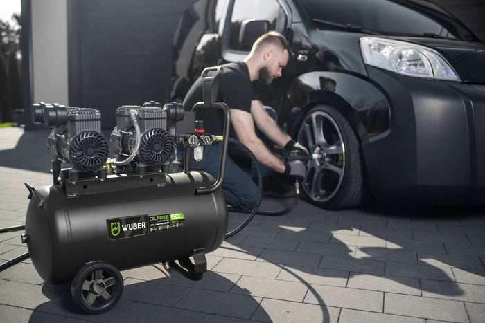 Kompresor bezolejowy 50 l 1600 W 4 cylindry WUBER