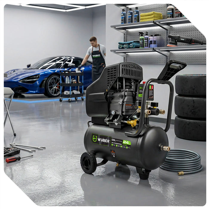 Kompresor olejowy 24 l 1100 W WUBER