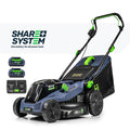 Kosiarka akumulatorowa bezszczotkowa 38 cm 40 V +2 akumulatory Share+ System WUBER