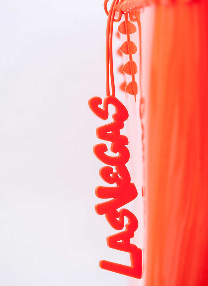 Made in Italy Las Vegas jelly bag charms in color orange on sale