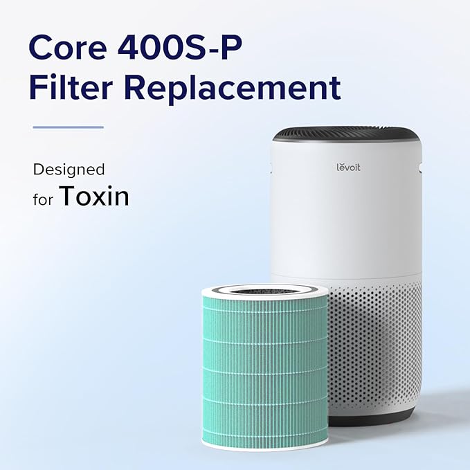 Levoit Core 400S-P Toxin Absorber Carbon Replacement Filter designed for toxin