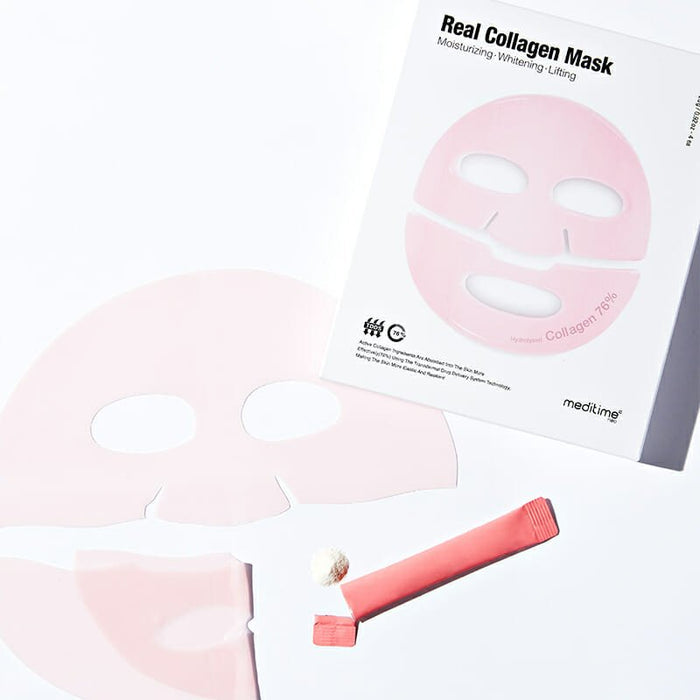 Medtime real collagen mask moisturizing brightening firming 26g - Cosmétiques coréens Skincare Coréens