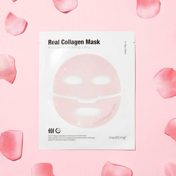 Medtime real collagen mask moisturizing brightening firming 26g - Cosmétiques coréens Skincare Coréens