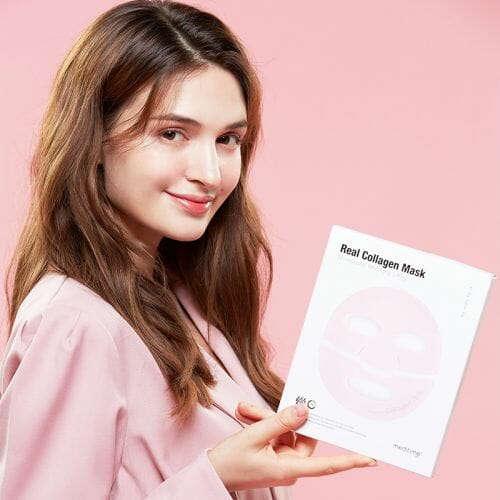 Medtime real collagen mask moisturizing brightening firming 26g - Cosmétiques coréens Skincare Coréens