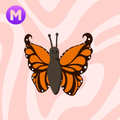 Mega Orange Butterfly