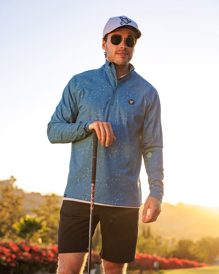 Men's Performance Q-Zip - Asteroid