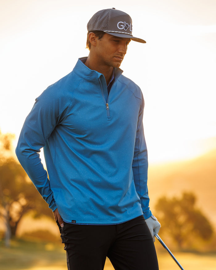Men's Performance Q-Zip - Coastal