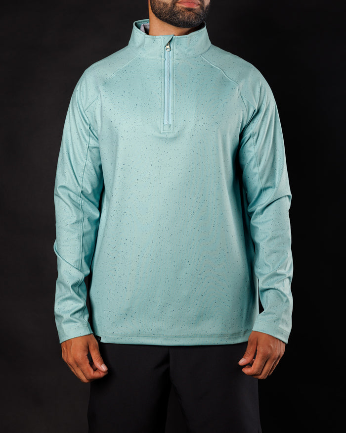 Men's Performance Q-Zip - Moon Dust