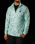 Men's Performance Q-Zip - Woodland Camo