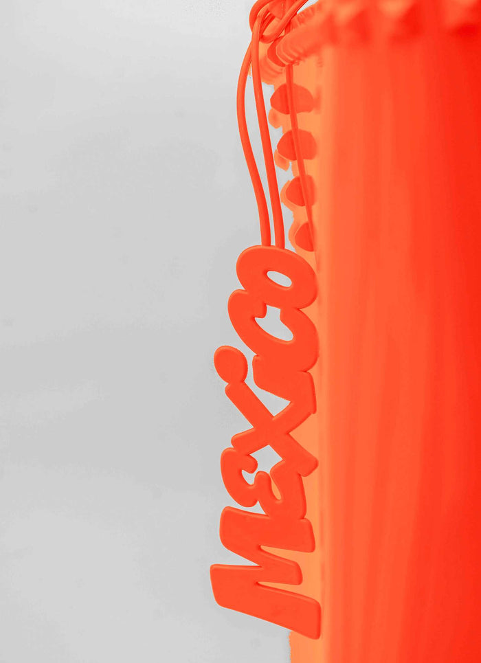 Sustainably made Mexico jelly purse charms in color orange for sale