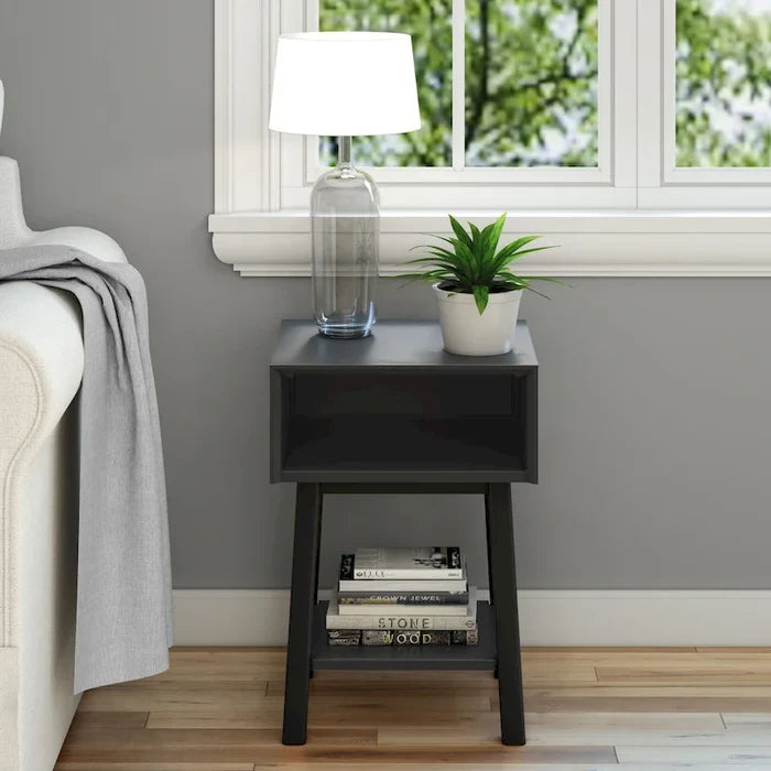 Mid-Century Modern Cubby Nightstand