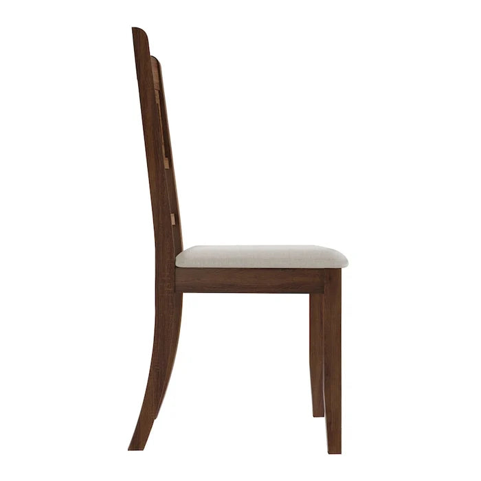 Mid-Century Modern Wooden Dining Chairs Set of 2