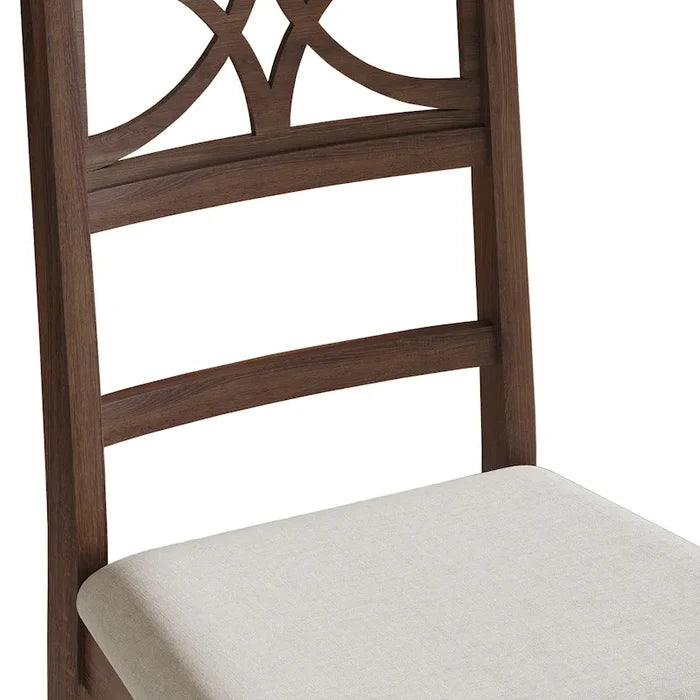 Mid-Century Modern Wooden Dining Chairs Set of 2