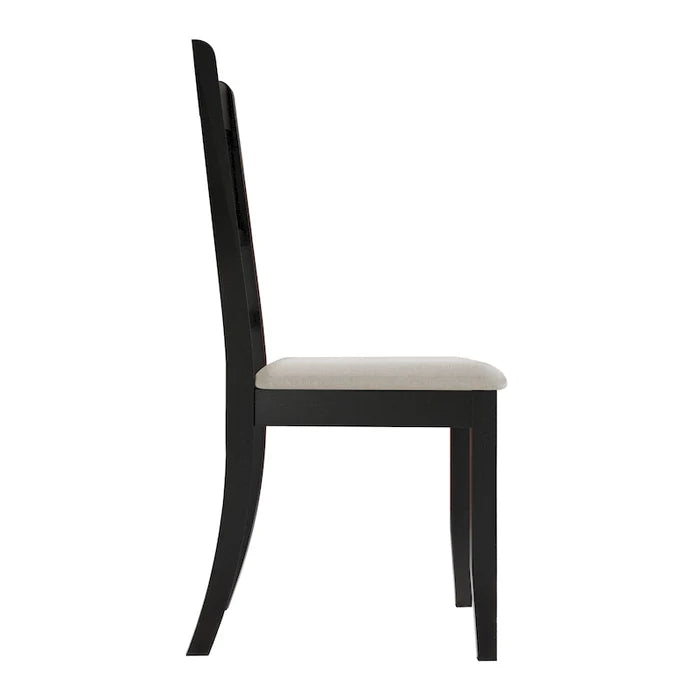Mid-Century Modern Wooden Dining Chairs Set of 2