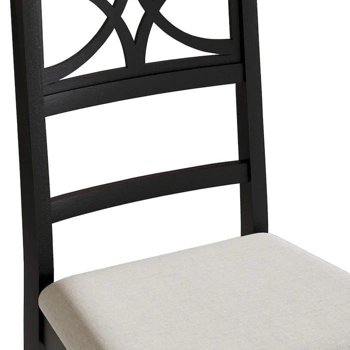 Mid-Century Modern Wooden Dining Chairs Set of 2