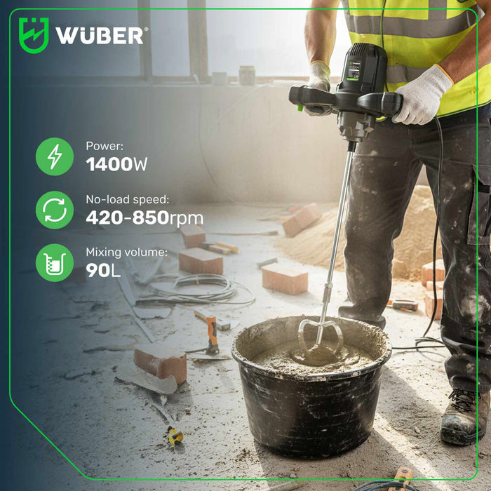 Mieszadło elektryczne 1400 W 120 mm WUBER