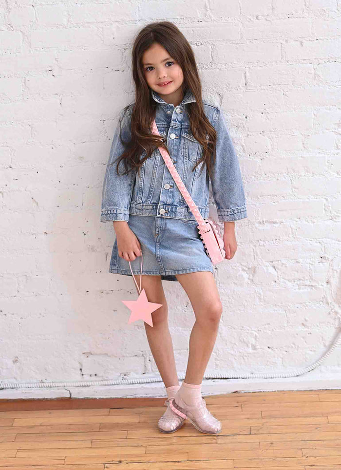 Mini Graziella Kids Flap Crossbody - Metallic Jelly
