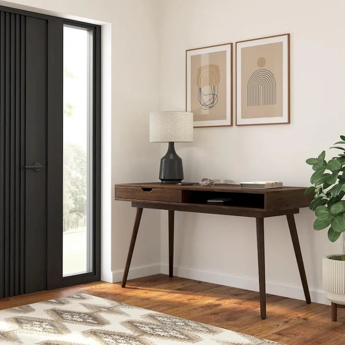 Minimalist Style 54-Inch Writing/Computer Desk with Storage and Drawers