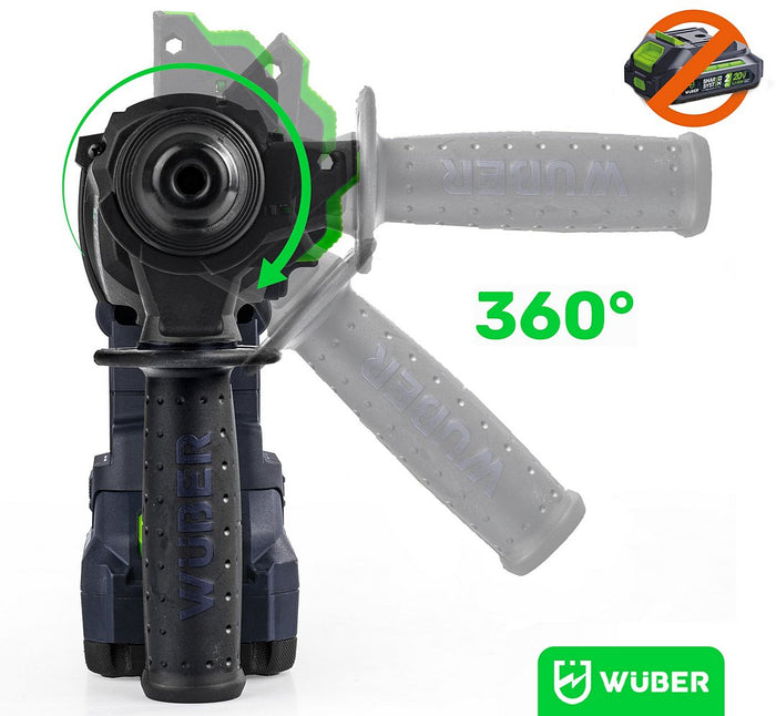 Młotowiertarka udarowa akumulatorowa 20 V 2 J SDS+ SOLO WUBER