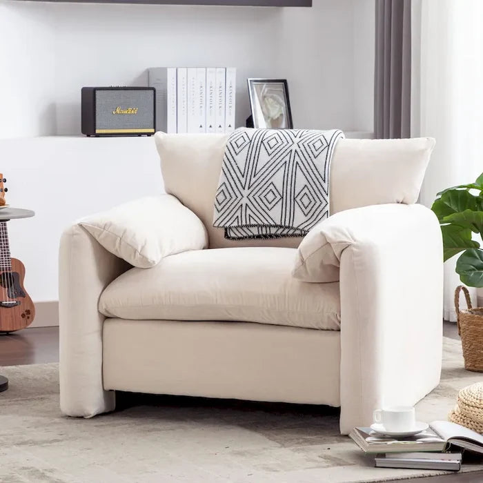 Modern Style Oversized Accent Chair for Living Room, Bedroom