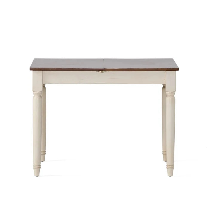 Multicolored Wood Dining Table with Leaf Extension