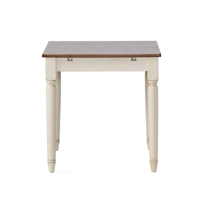 Multicolored Wood Dining Table with Leaf Extension