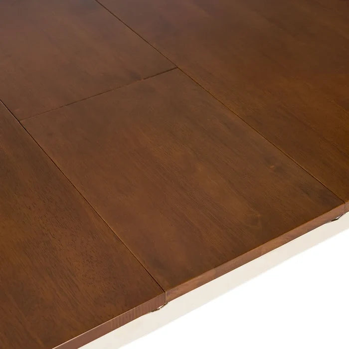 Multicolored Wood Dining Table with Leaf Extension