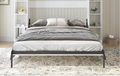 Mixoy Murphy Bed,Folding Wall Bed with 2 Side Cabinet Shelves