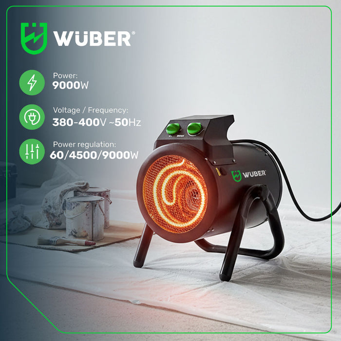 Nagrzewnica elektryczna 9 kW 400 V WUBER