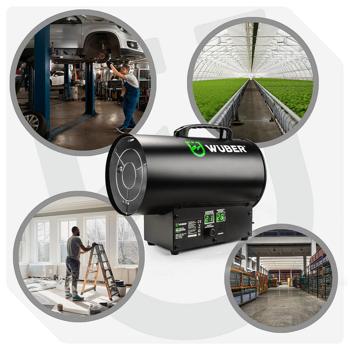 Nagrzewnica gazowa 15 kW LCD WUBER