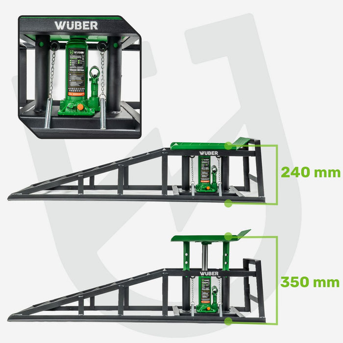 Najazdy samochodowe z podnośnikiem hydraulicznym 5 t WUBER