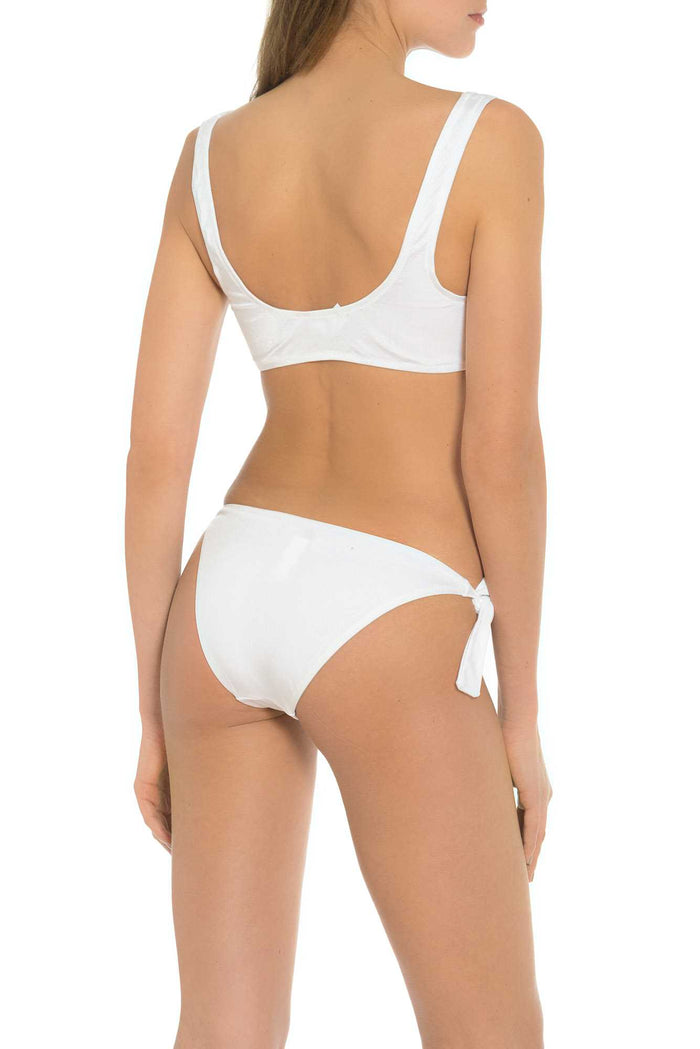White Bathing Suit Top Made in Italy