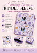 Now in stock!!  Fantasy Kindle Sleeve ✨